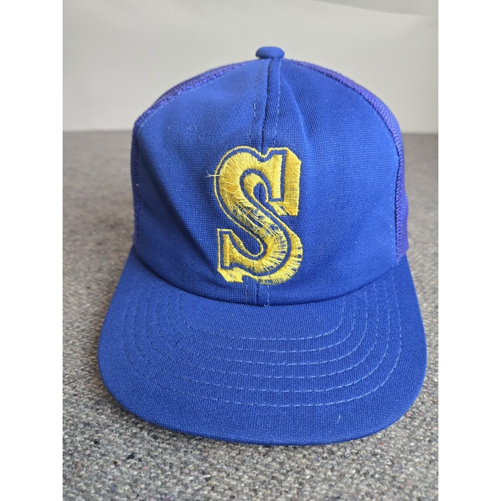 Vintage 80s Seattle Mariners Sports Specialties Hat Youth Sz Snapback Trucker